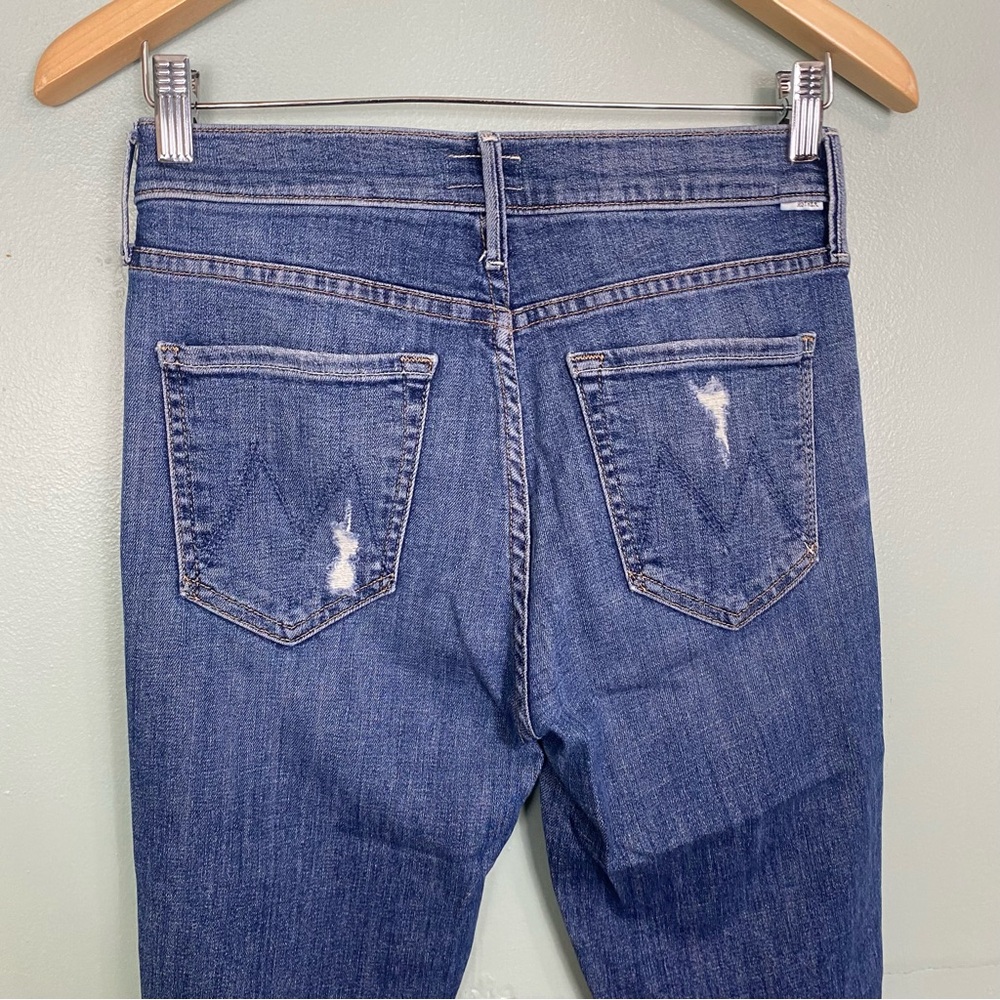 MOTHER The Vamp Fray Crazy Like A Fox Skinny Jeans‎ Blue Denim Jeans 27 - Picture 7 of 9